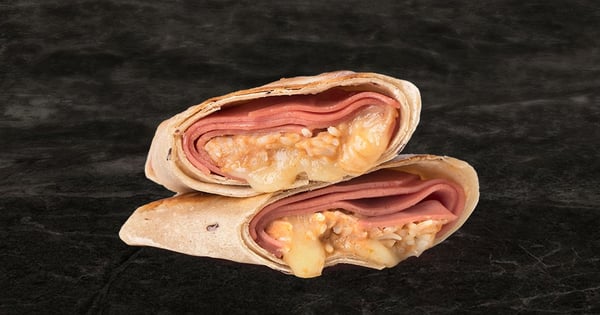 Bologna, Rice and Cheese Burrito