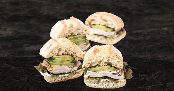 Chicken and Marinated Zucchini Sandwich