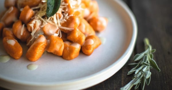 Sweet Potato Gnocchi with Sage Cream Sauce