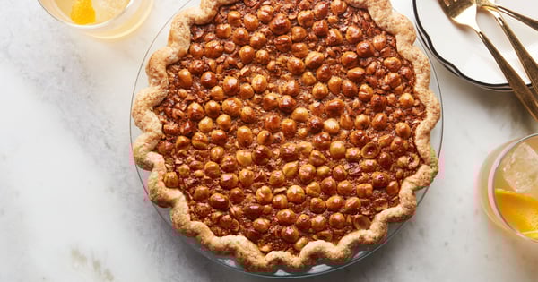 Black-Bottom Hazelnut Pie | Epicurious