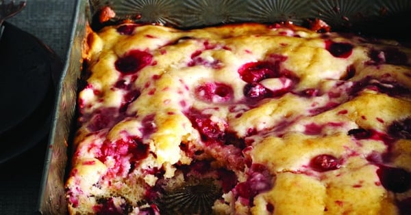 Bushberry pudding cake