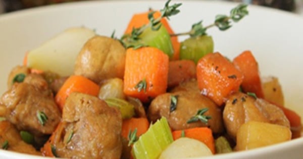 Slow Cooker Pork and vegetables