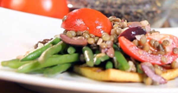 Extra Fine Green Bean and Lentil Salad