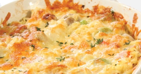 Orzo & Veggie Gratin