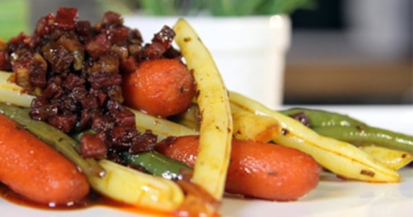 Bean and Carrot Chorizo Skillet