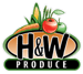H&W Produce Logo H&W Produce