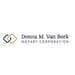 Donna M. Van Beek Notary Corporation Logo Donna M. Van Beek Notary Corporation