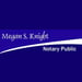 Megan S. Knight Notary Public Logo Megan S. Knight Notary Public