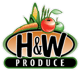 H&W Produce logo