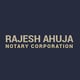 Rajesh Ahuja Notary logo