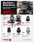 Staples - Big chair + desk event