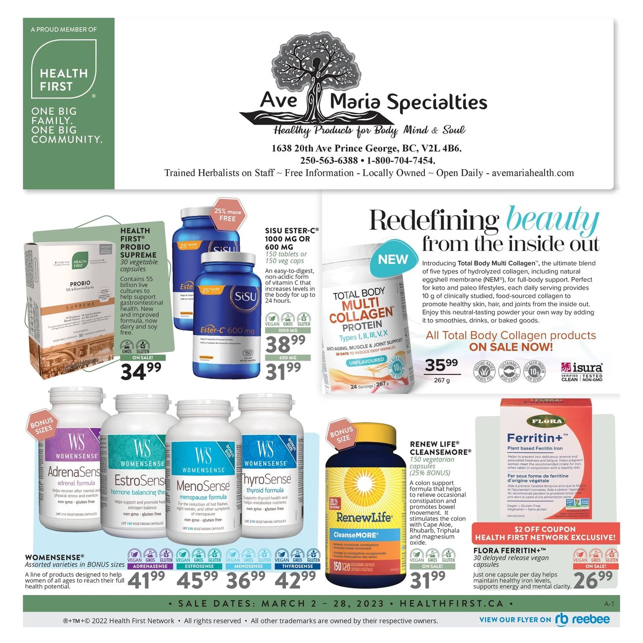 Ave Maria Specialities - Flyer Specials - Page 1