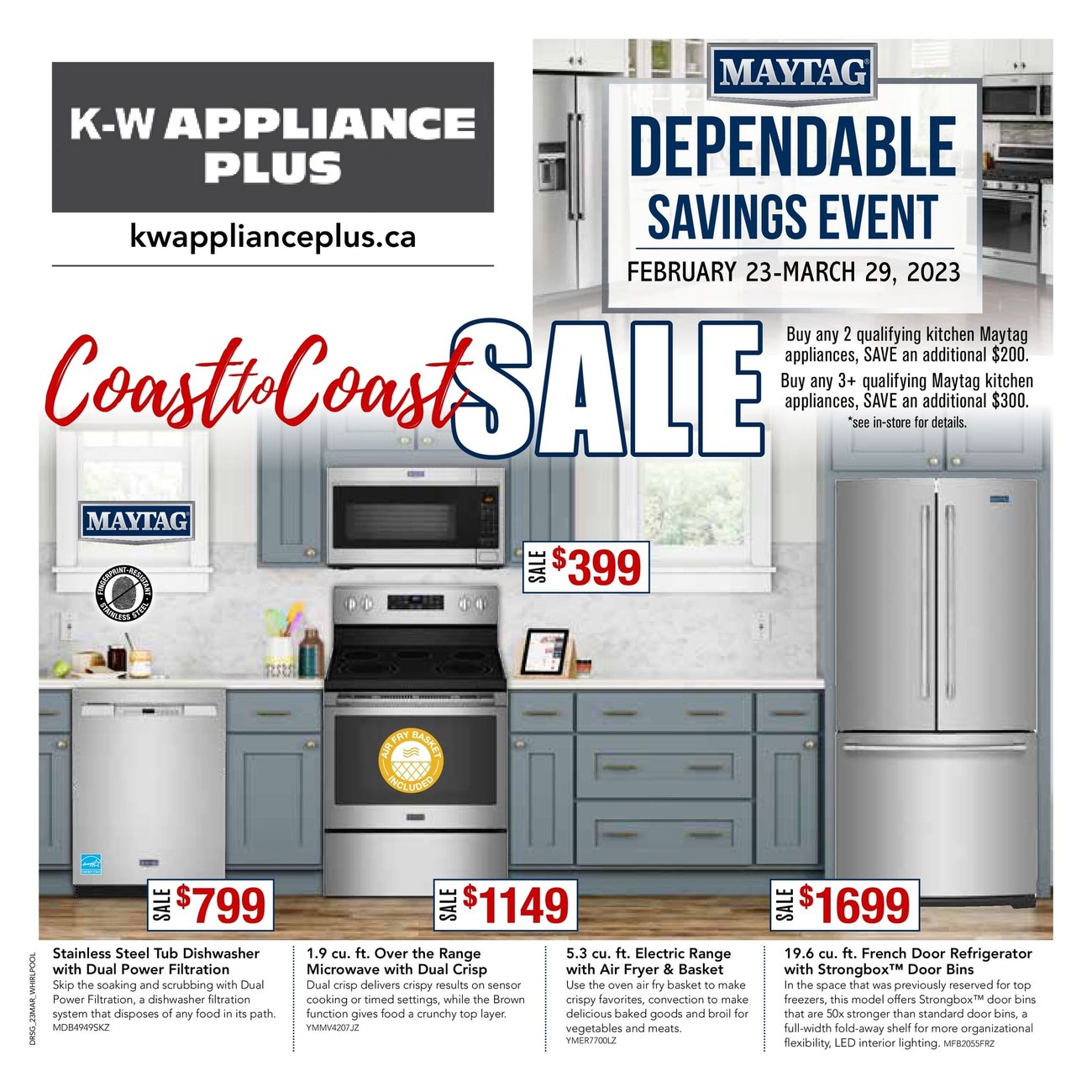 K-W Appliance Plus - Flyer Specials - Page 1