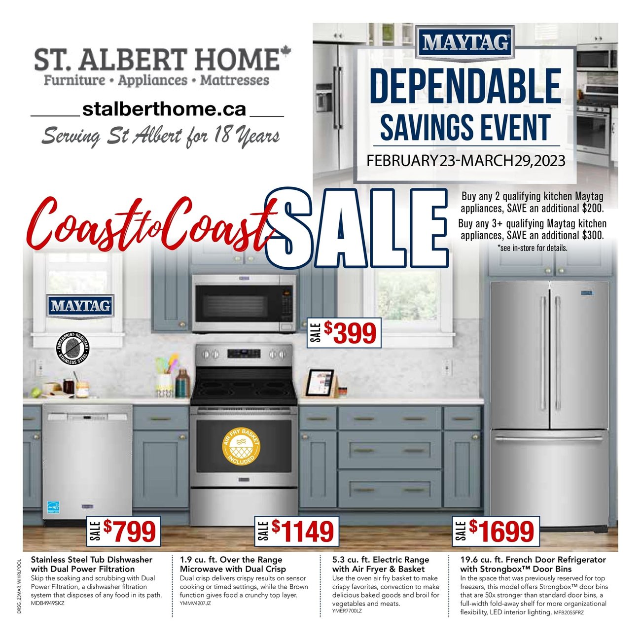 St. Albert Home - Maytag+KitchenAid Sale - Page 1