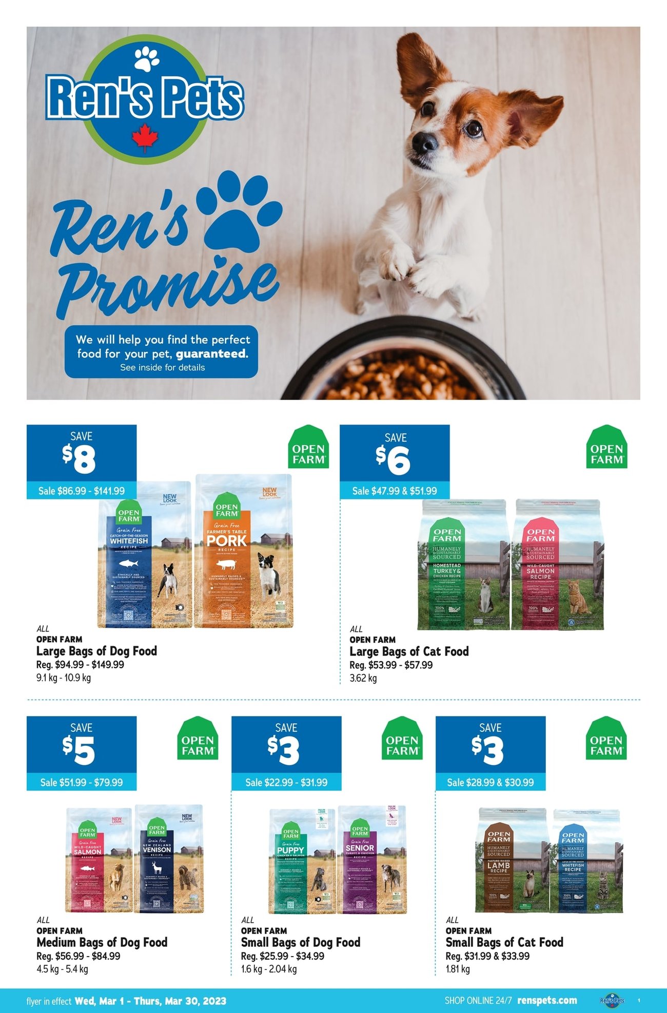 Ren’s Pets Depot - Flyer Specials - Page 1