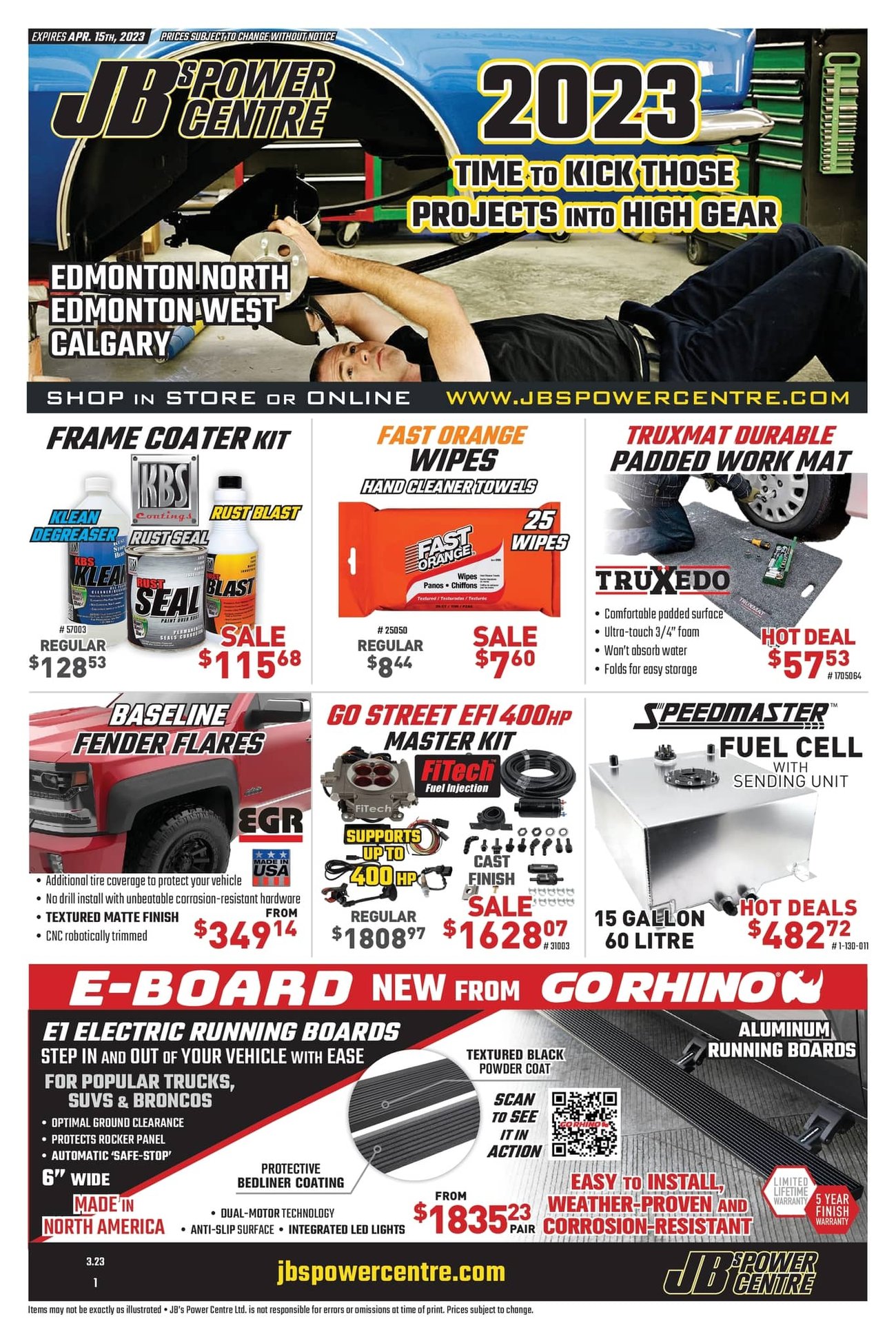 JB's Power Centre - Monthly Savings - Page 1