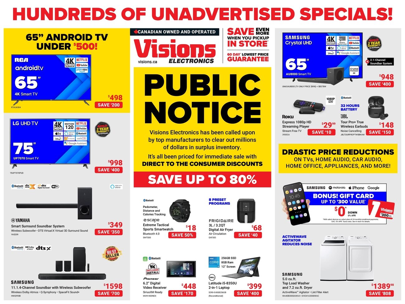 Visions Electronics - Weekly Flyer Specials - Page 1