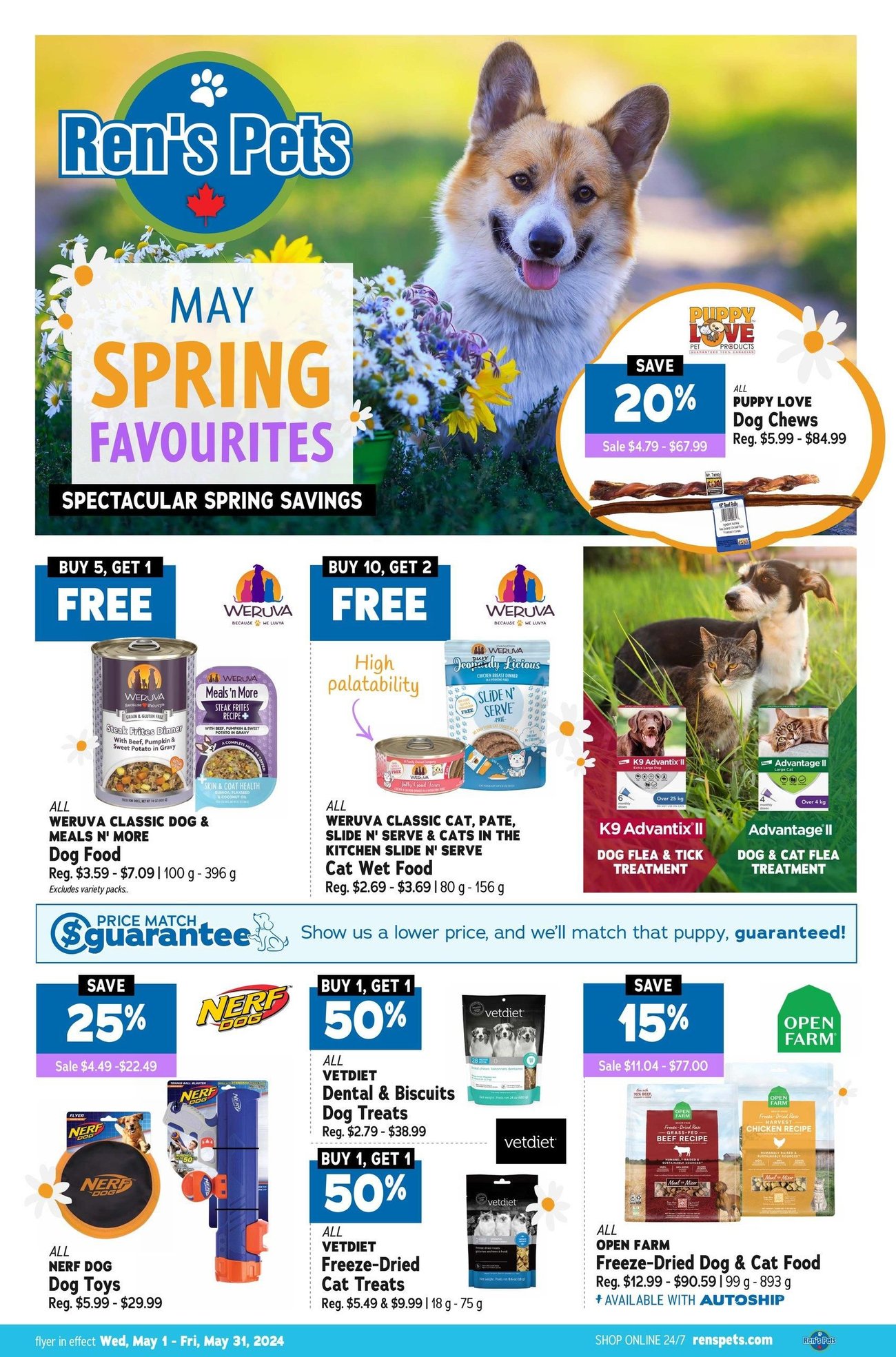 Ren's Pets - May Spring Favorites Flyer Specials - Page 1