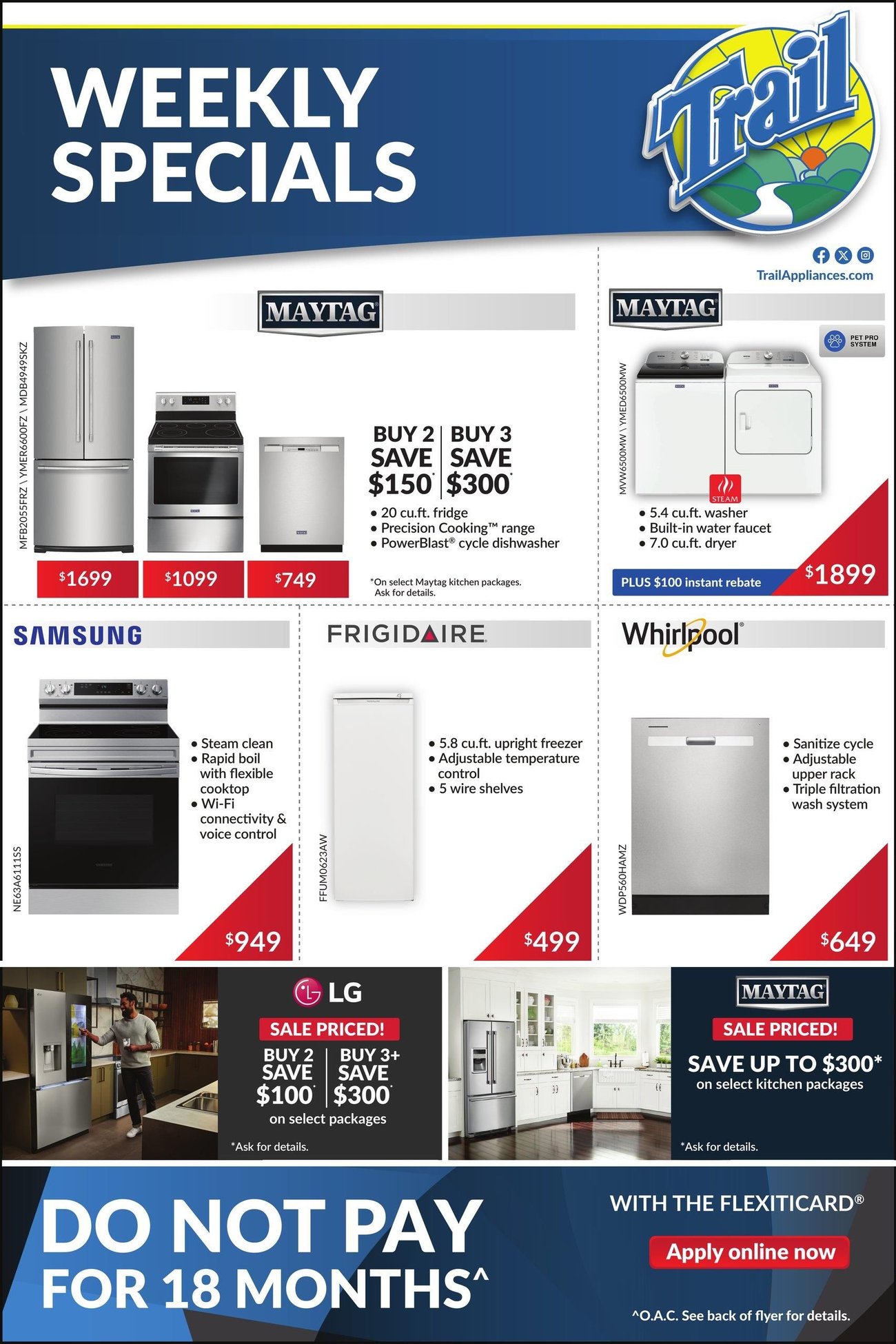 Trail Appliances (AB & SK) Flyer Savings - Page 1