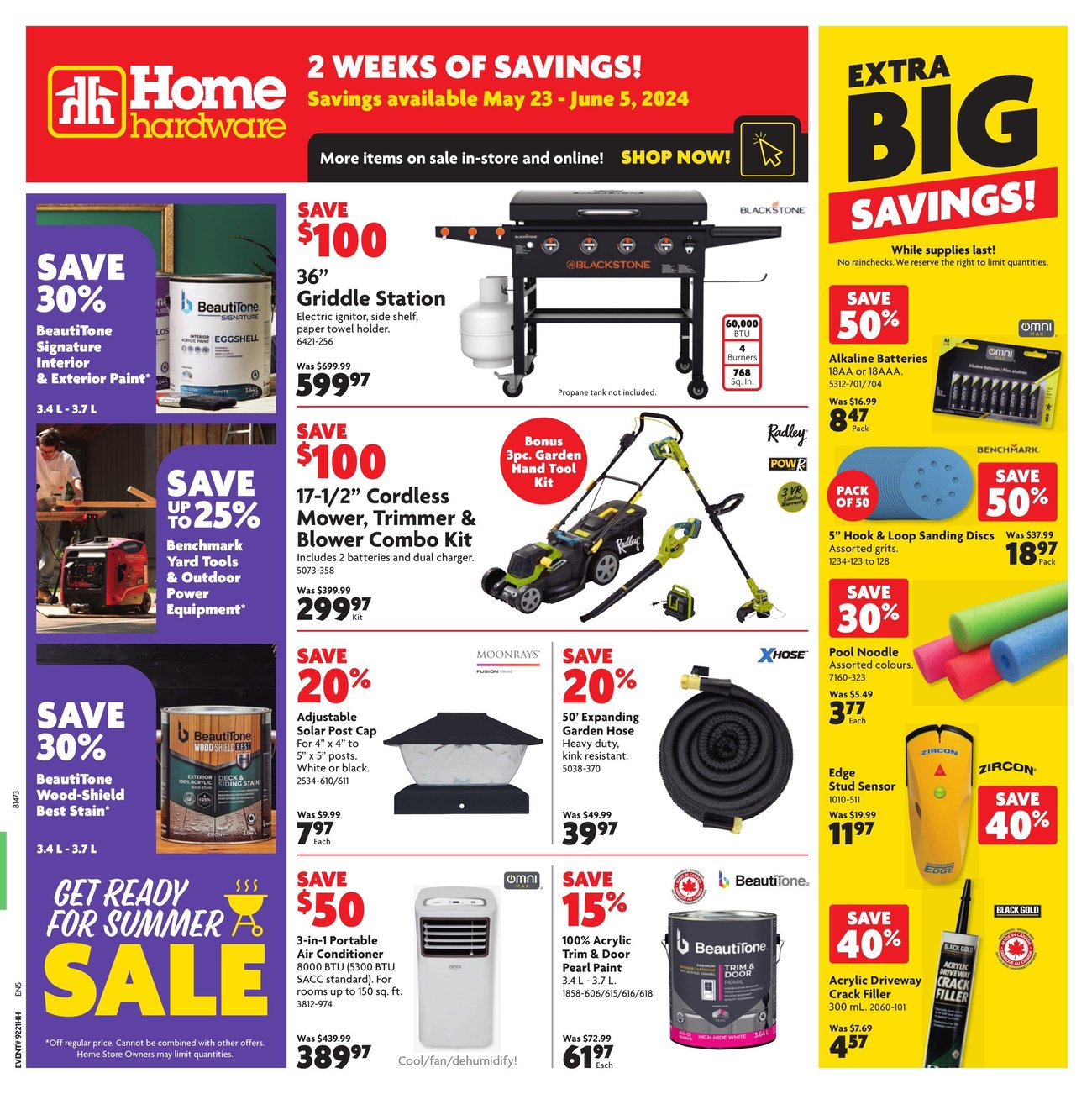 Home Hardware British Columbia 2 Weeks of Savings Flyer from May