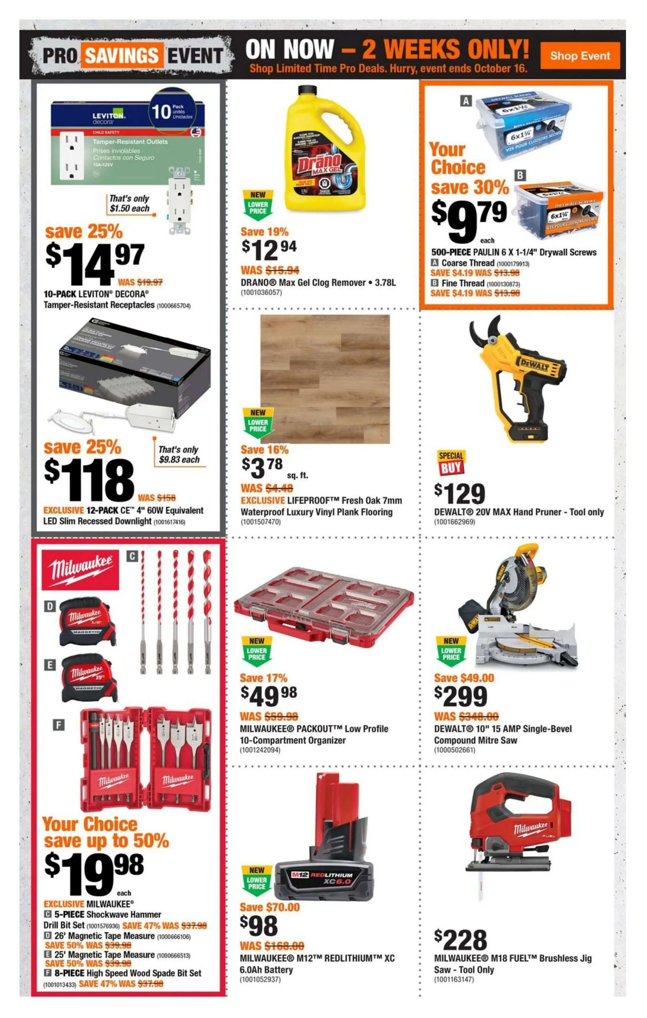 Home Depot Ontario Weekly Flyer Specials from Oct 3rd to Oct 9th