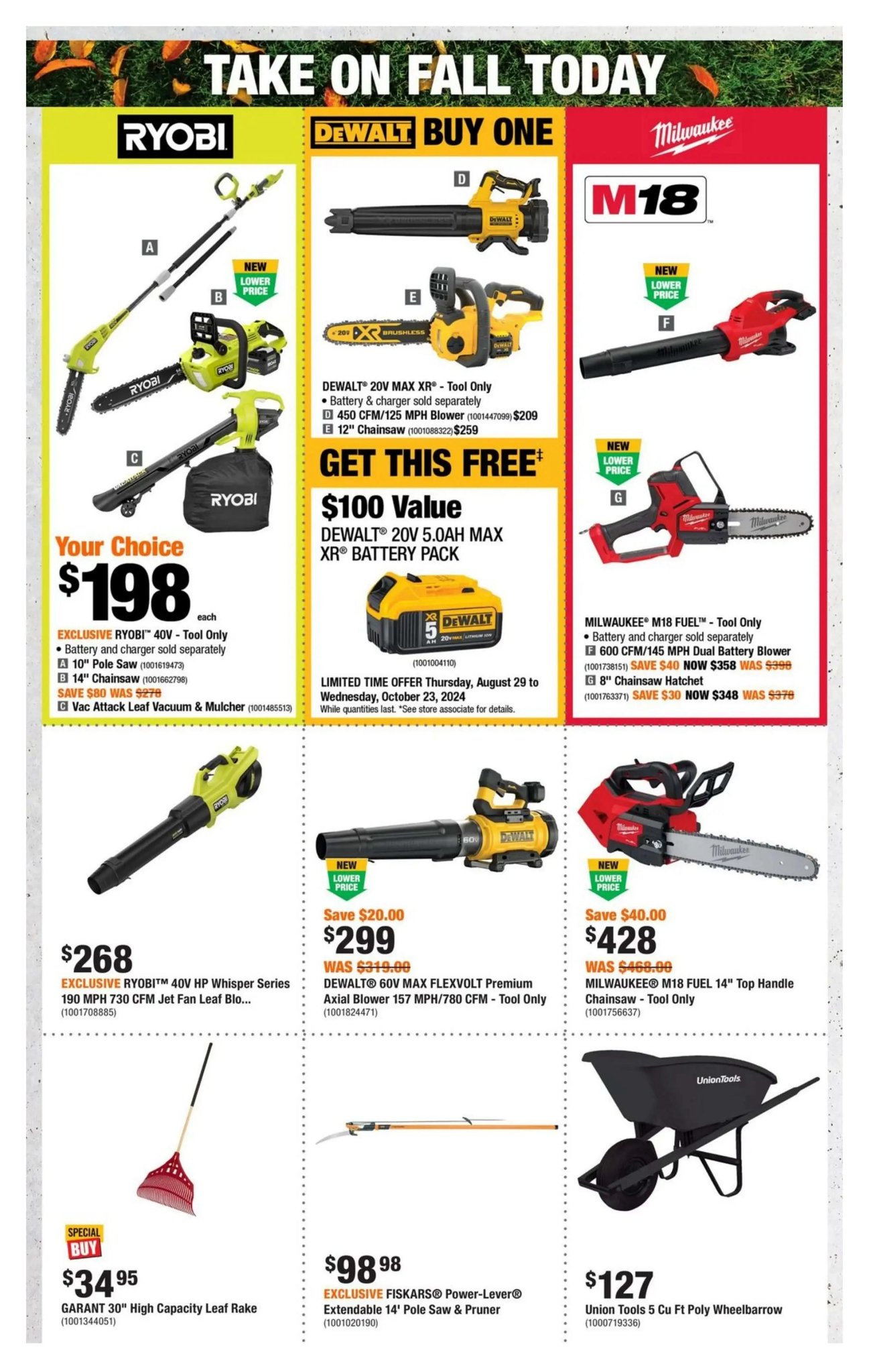 Home Depot Ontario Weekly Flyer Specials from Oct 3rd to Oct 9th