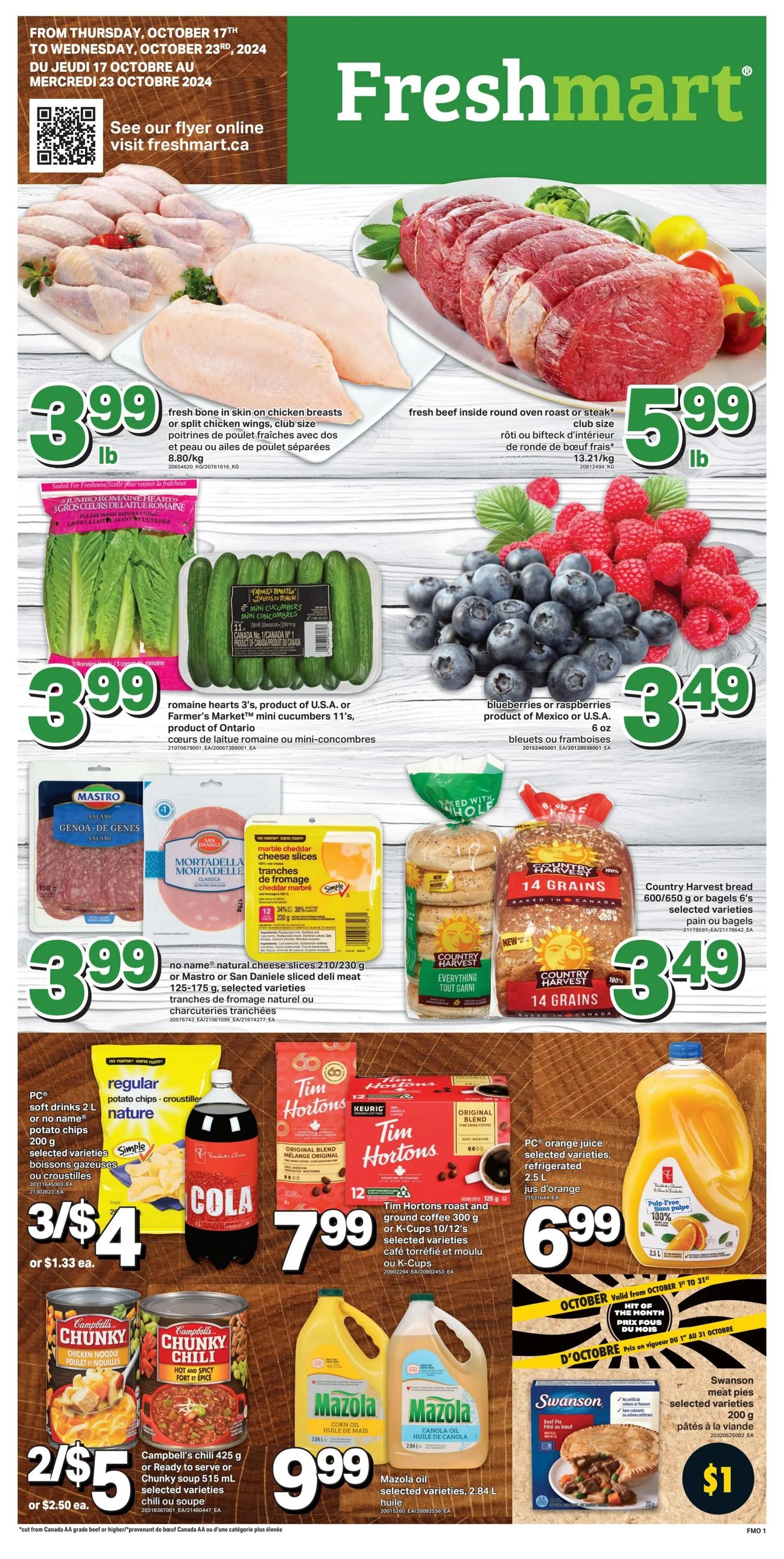 Freshmart Ontario Weekly Flyer Specials from Oct 17th to Oct 23rd