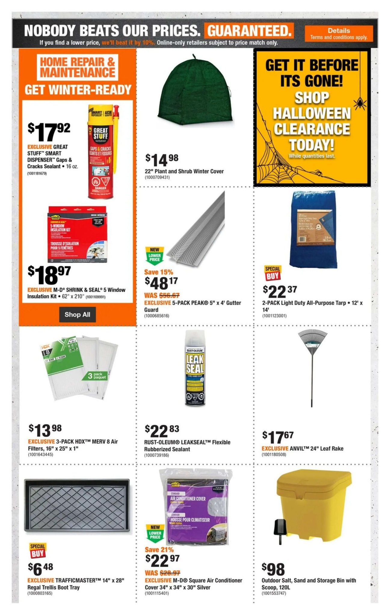 Home Depot Ontario Weekly Flyer Specials from Oct 17th to Oct 23rd