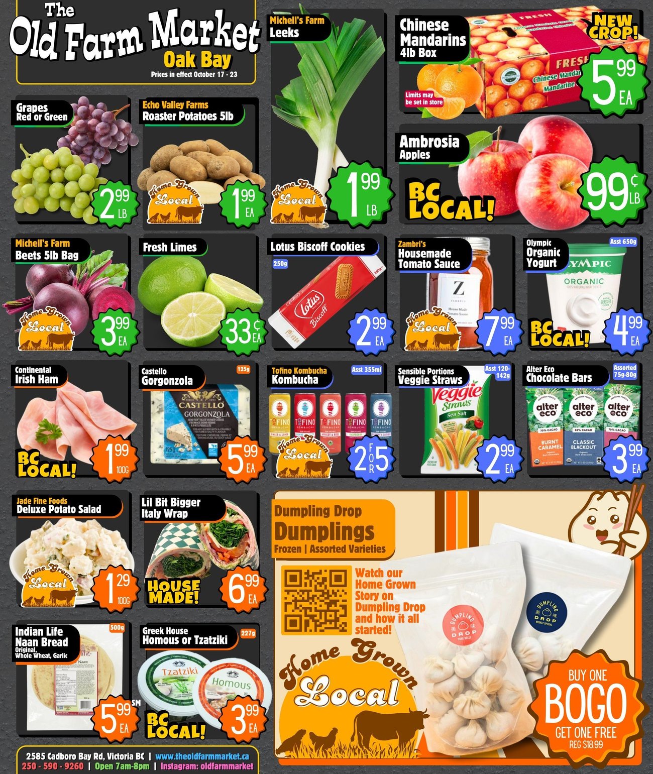 The Old Farm Market Victoria Store Weekly Flyer Specials from Oct