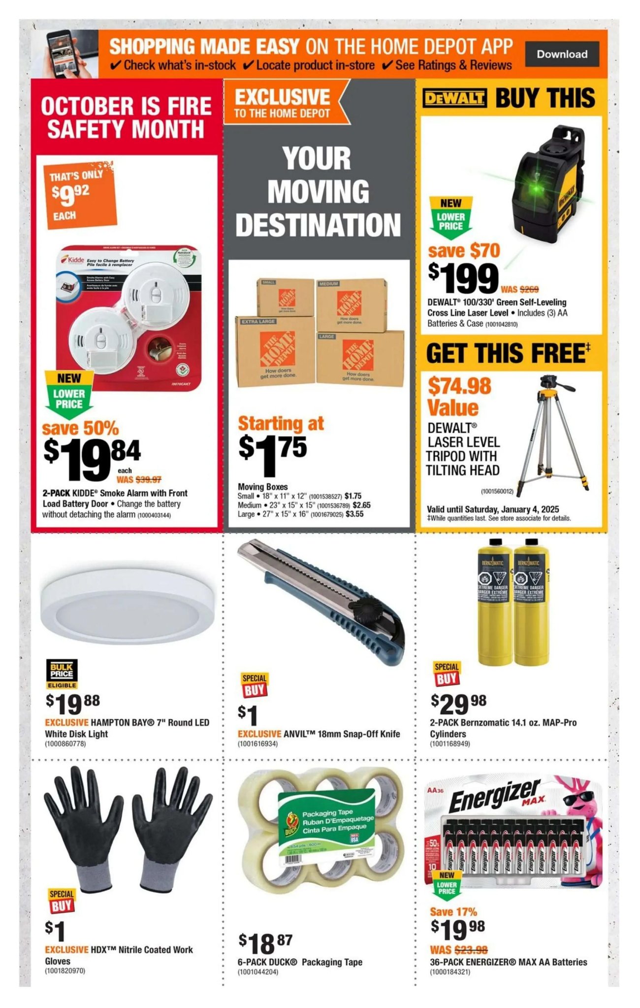 Home Depot Ontario Weekly Flyer Specials from Oct 24th to Oct 30th