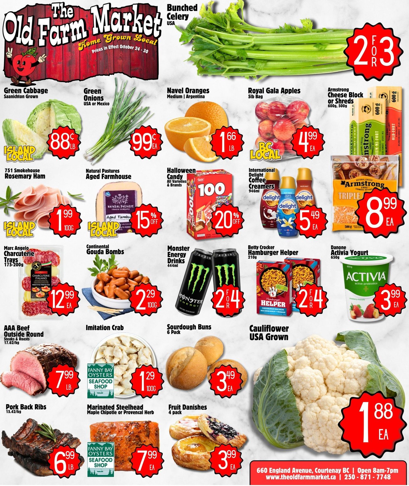 The Old Farm Market Courtenay Store Weekly Flyer Specials from Oct