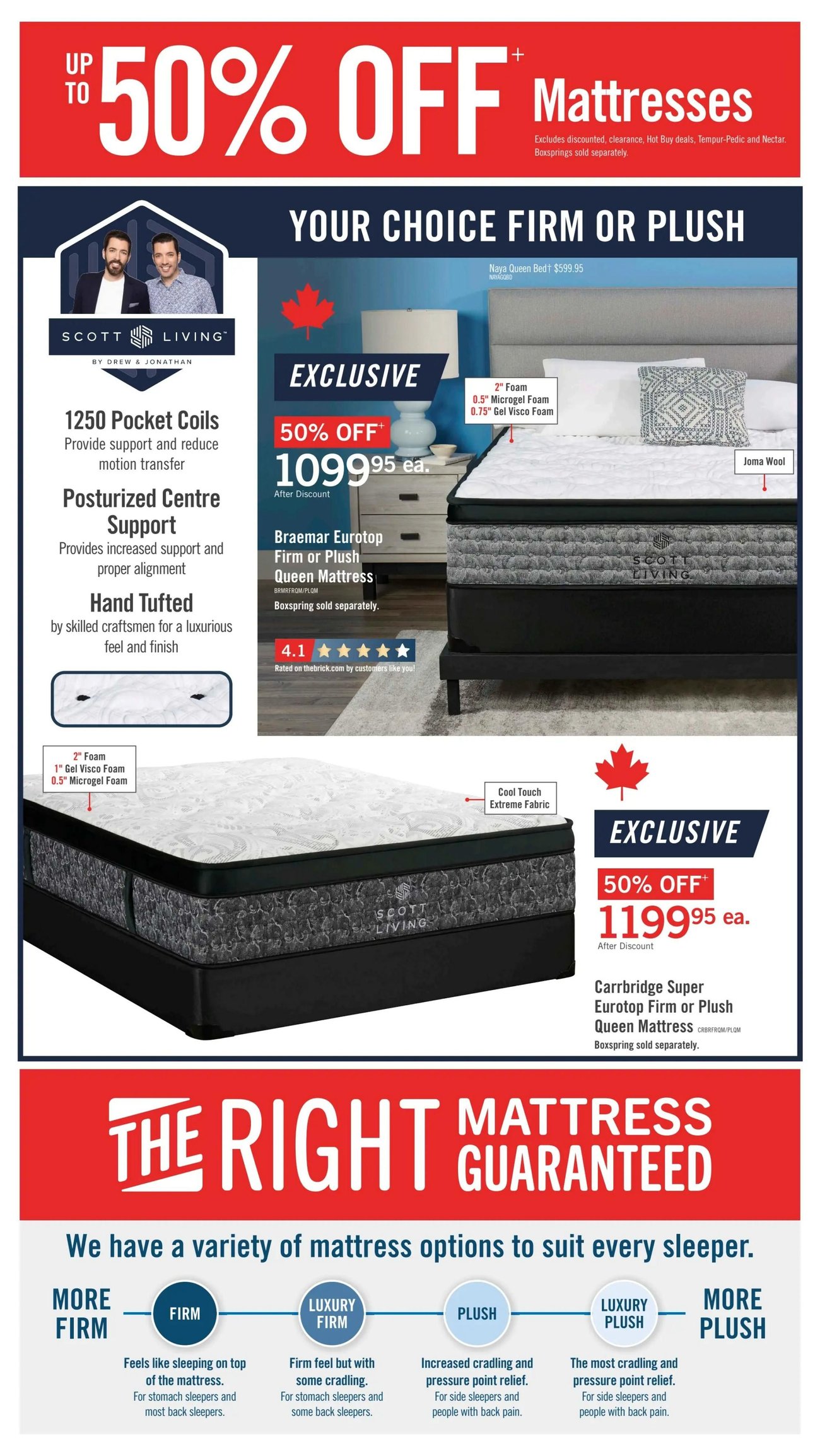 The Brick Mattress Store Flyer from Oct 24th to Oct 28th 2024