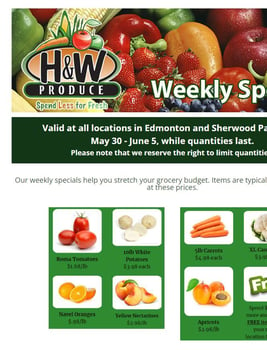H&W Produce - Weekly Flyer Specials