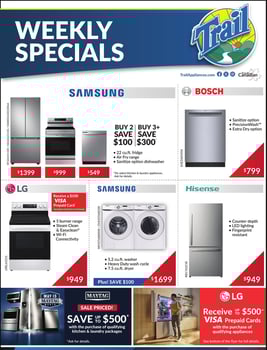 Trail Appliances - Alberta and Saskatchewan - Weekly Flyer Specials