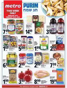 Metro - Ontario - Purim