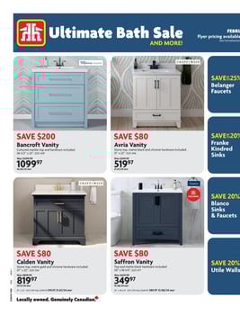 Home Hardware - Ontario - Ultimate Bath Sale