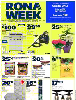 Rona - Ontario - Weekly Flyer Specials