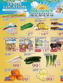 Sunny Foodmart - Leslie Store - Weekly Flyer Specials