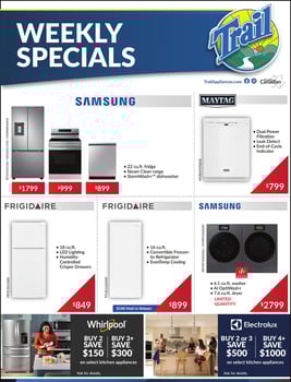 Trail Appliances - Alberta and Saskatchewan - Weekly Flyer Specials