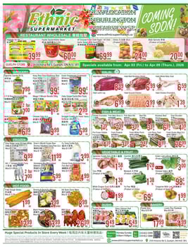 Ethnic Supermarket - Guelph Store - Weekly Flyer Specials
