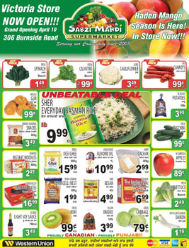 Sabzi Mandi Supermarket - British Columbia - Weekly Flyer Specials