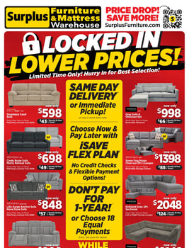 Surplus Furniture & Mattress Warehouse - Newfoundland and Labrador - Flyer Specials