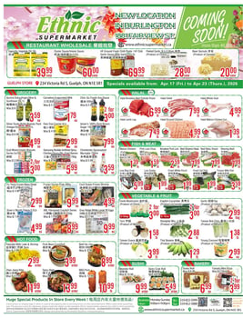 Ethnic Supermarket - Guelph Store - Weekly Flyer Specials