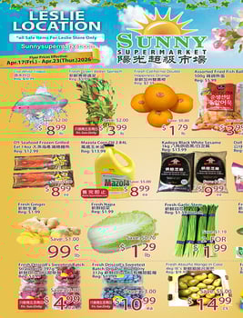 Sunny Foodmart - Leslie Store - Weekly Flyer Specials