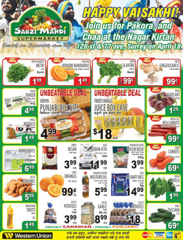 Sabzi Mandi Supermarket - Manitoba - Weekly Flyer Specials