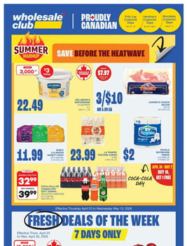 Wholesale Club - Atlantic Canada - Flyer Specials