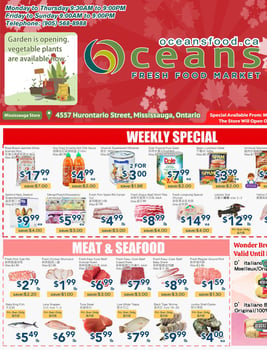 Oceans Fresh Food Market - Mississauga Hurontario Street - Weekly Flyer Specials
