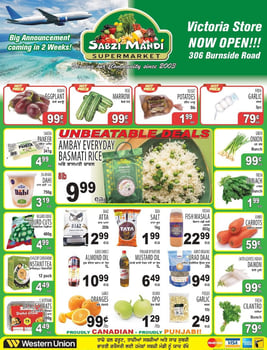 Sabzi Mandi Supermarket - British Columbia - Weekly Flyer Specials