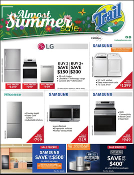 Trail Appliances - Saskatchewan - Weekly Flyer Specials
