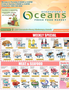 Oceans Fresh Food Market - Mississauga Hurontario Street - Weekly Flyer Specials